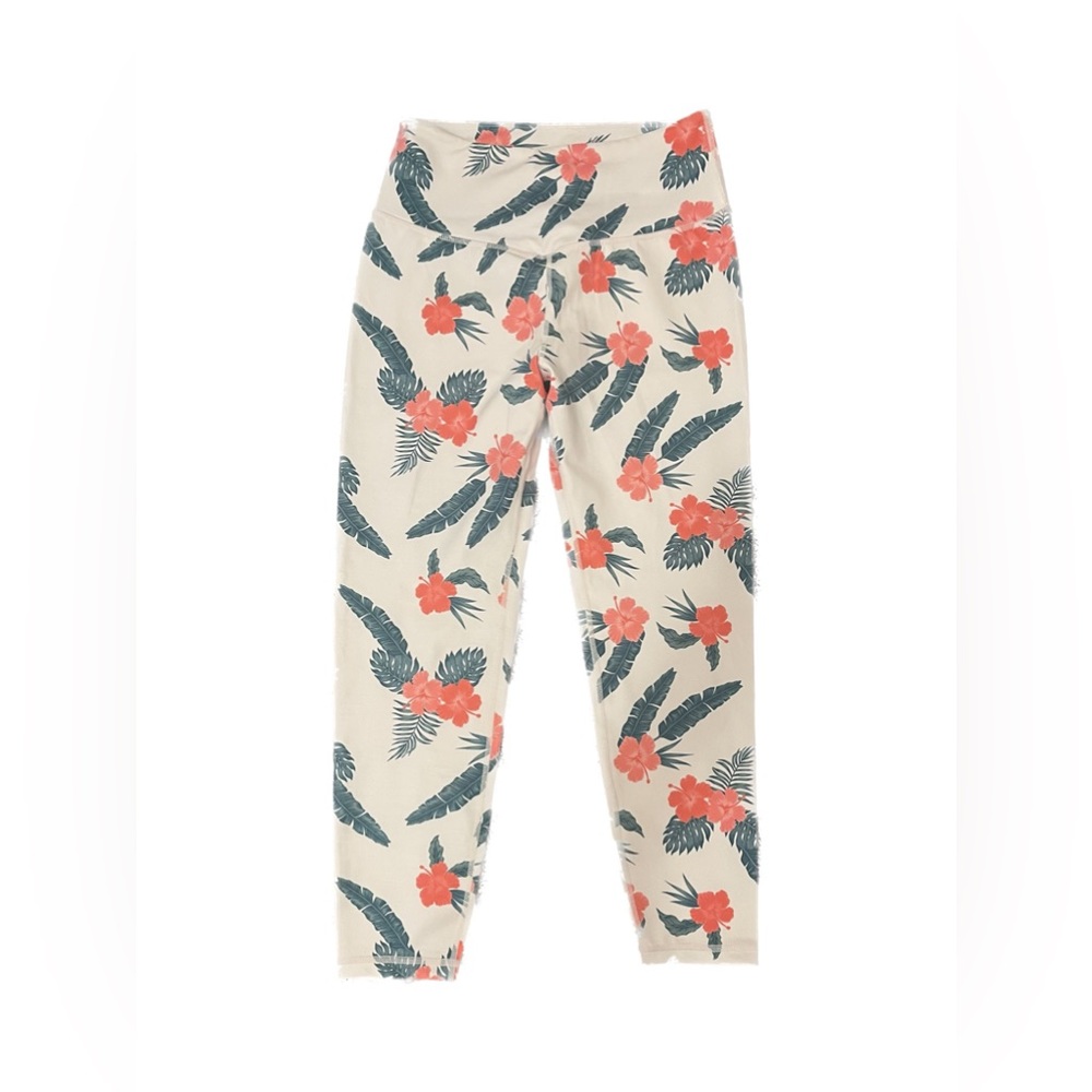 Floral NEVER WORN WORKOUT Leggings brand: FITBOOTY size Large